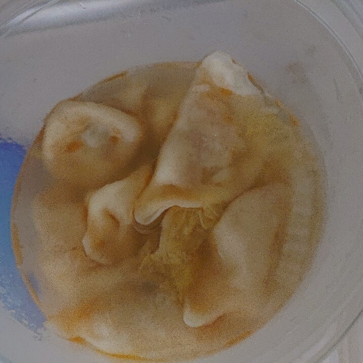 子供も食べれるさっぱり水餃子スープ